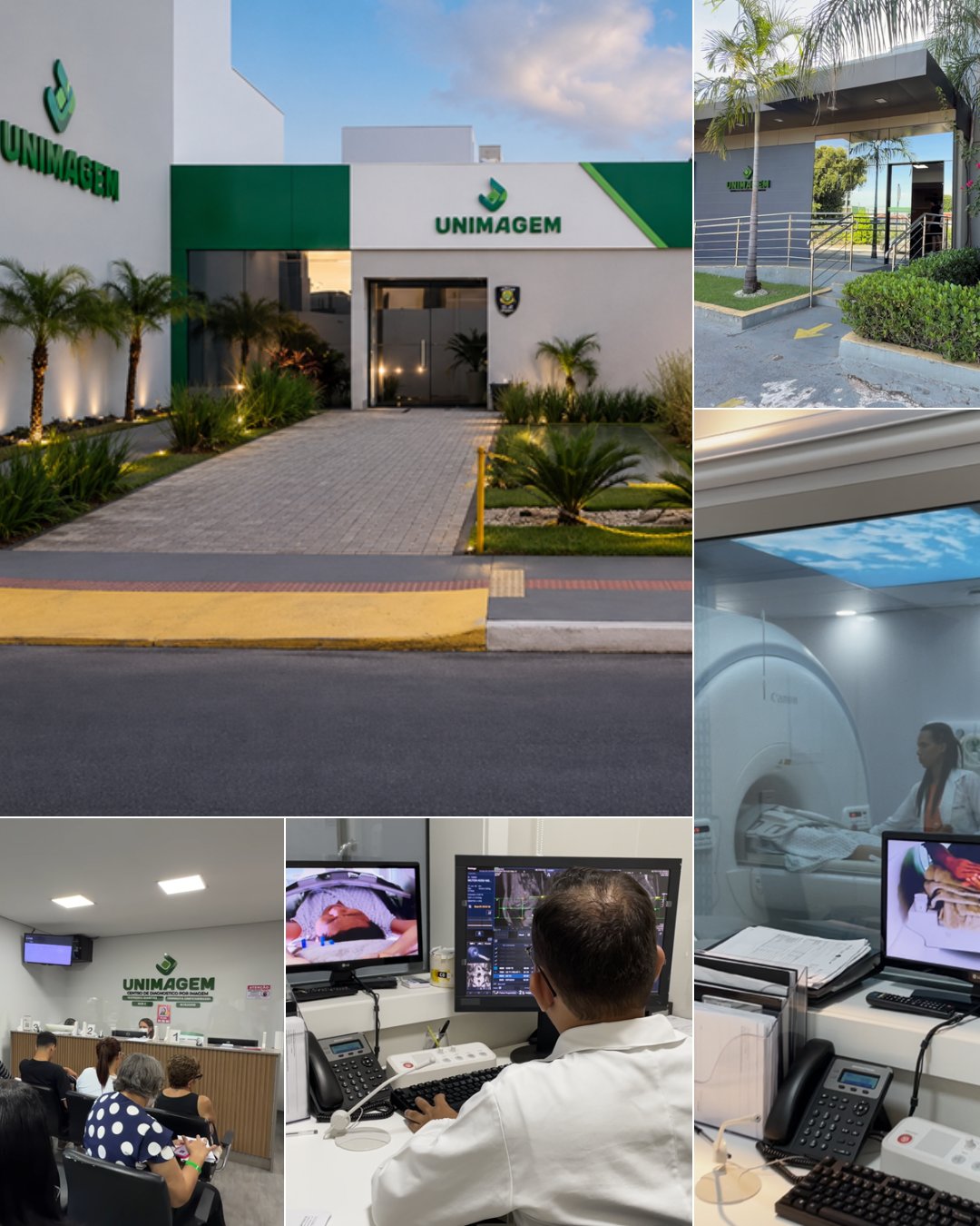 Fachada e estrutura interna da Unimagem